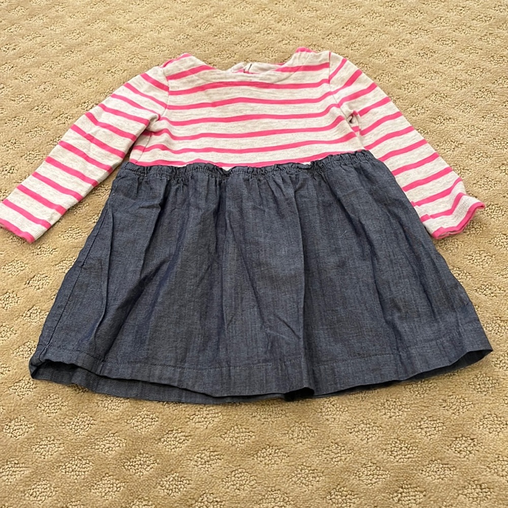 Gap Stripe/Denim Dress 2T